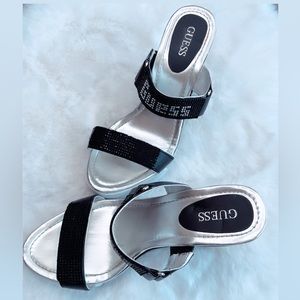 Guess crystal wedge sandals